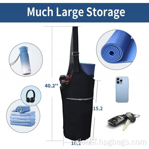 Sport Gym Travel Bag Black Sport gym bags yoga mat bag Supplier